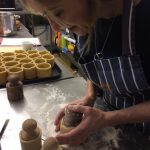 Lisa raising pastry